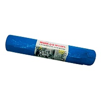 Мешки для мусора 200 л, с завязками, синие, в рулоне 5 шт., ПВД, 45 мкм, 1100х850 мм, Концепция Быта Vitalux, 604934 в Ульяновске