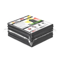 Мешки для мусора 160 л, серые, в пачке 10 шт., ПВД, 40 мкм, 900х1100 мм, i-Bag в Ульяновске