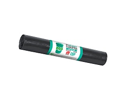 Мешки для мусора 160 л, черные, в рулоне 10 шт., ПВД, 25 мкм, 1100х800 мм, GRIFON, 101-031 в Ульяновске