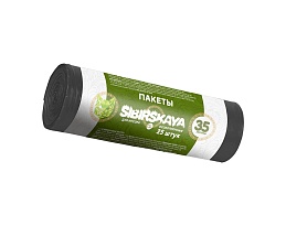 Мешки для мусора 30 л, черные, в рулоне 25 шт., ПНД, 7 мкм, 580х480 мм, SIBIRSKAYA, 101-003 S в Ульяновске