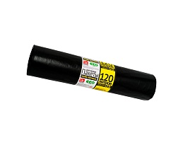 Мешки для мусора 120 л, черные, в рулоне 25 шт., ПВД, 40 мкм, 1100х700 мм, GRIFON, 101-019 в Ульяновске