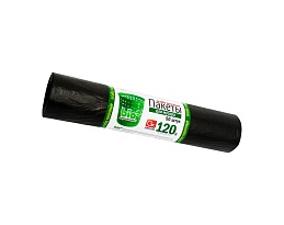 Мешки для мусора 120 л, серые, в рулоне 50 шт., ПНД, 16 мкм, 1100х700 мм, GRIFON, 101-015 в Ульяновске