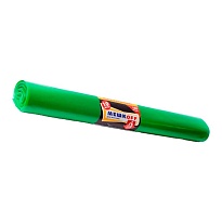 Мешки для мусора 180 л, зеленые, в рулоне 10 шт., ПВД, 50 мкм, 1100х900 мм, МЕШКОFF, 4458 в Ульяновске
